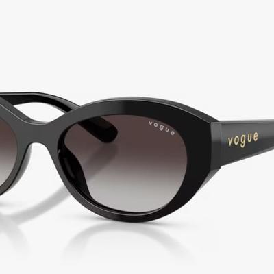 Óculos Solar VOGUE 5659-SU 52-17 W44/8G (Preto Brilhante) 140 3N