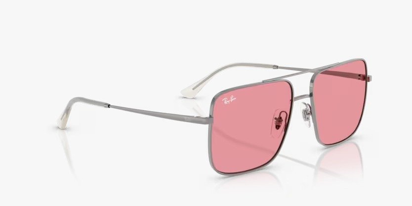 Óculos Solar RAY BAN RB3758 (ARI) 56-16 004/84 (Grafite/Rosa)