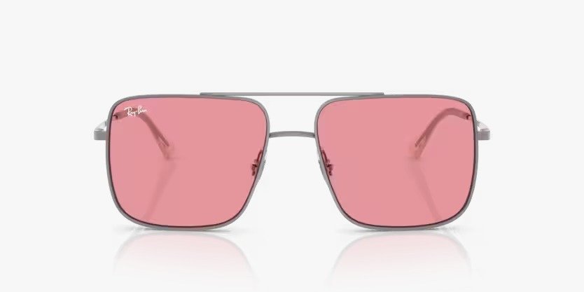 Óculos Solar RAY BAN RB3758 (ARI) 56-16 004/84 (Grafite/Rosa)