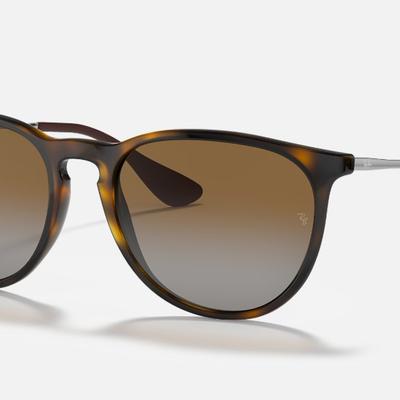 Óculos Solar RAY BAN RB4171L (ERIKA) 54-18 710/T5 (Marrom Tartaruga Brilhante/Lentes Marrom Degrade Polarizadas)