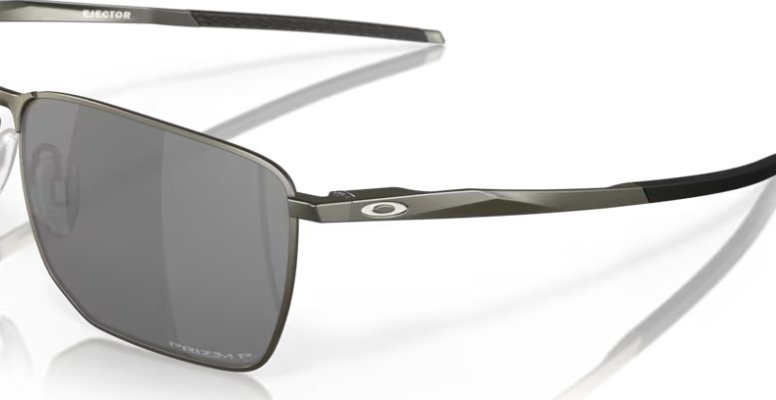 Óculos Solar Esportivo OAKLEY OO4142 (EJECTOR) 58-16 0358 (Metal Grafite Fosco/Prizm Polarizado Cinza Espelhado Prata)