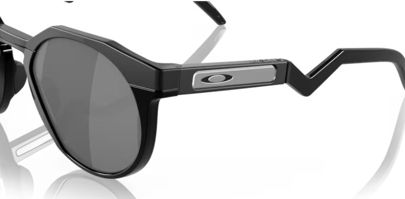 Óculos Solar Esportivo OAKLEY OO9242 (HSTN) 52-21 0152 (Acetato Superior Preto Fosco e Inferior Preto Brilhante/Prizm Espelhado Prata) 0752 (Acetato Superior Marrom Escuro e Inferior Marrom Claro Translúcido/Prizm Marrom) - Preto Superior Fosco e Inferior Brilhante
