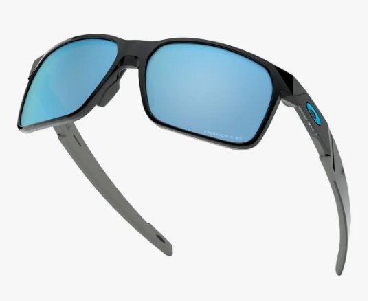 Óculos Solar Esportivo OAKLEY OO9460 (PORTAL) 59-15 0459 (Acetato Preto Brilhante/Prizm Polarizado Azul Espelhado)