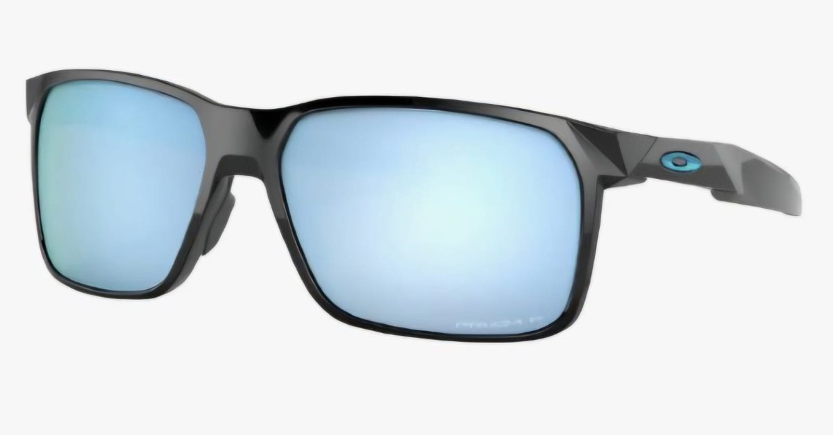 Óculos Solar Esportivo OAKLEY OO9460 (PORTAL) 59-15 0459 (Acetato Preto Brilhante/Prizm Polarizado Azul Espelhado)