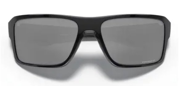 Óculos Solar Esportivo OAKLEY OO9380 (DOUBLE EDGE) 66-17 0866 (Acetato Preto Brilhante/Prizm Polarizado Espelhado Prata)