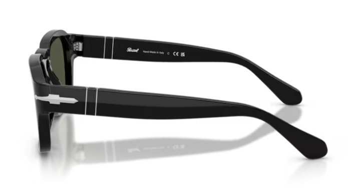 Óculos Solar PERSOL 3386-S 56-21 95/31 (Acetato Preto Brilhante/Lentes Cristal G15)