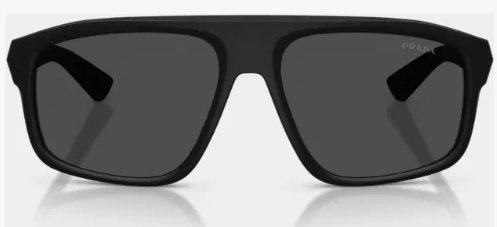 Óculos Solar PRADA LINEA ROSSA SPS B02 59-17 1BO-06F (Acetato Preto Fosco/Lentes Cinza)