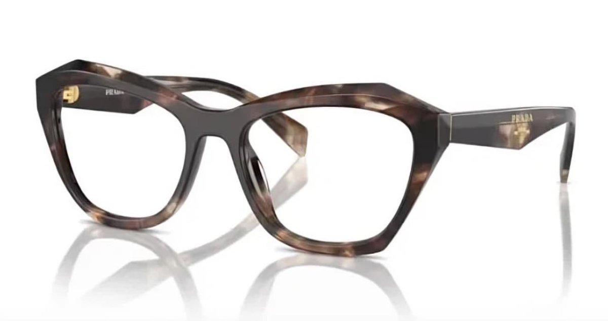 Óculos Receituário PRADA VPR A20 54-18 14P-1O1 (Acetato Marrom Mesclado)