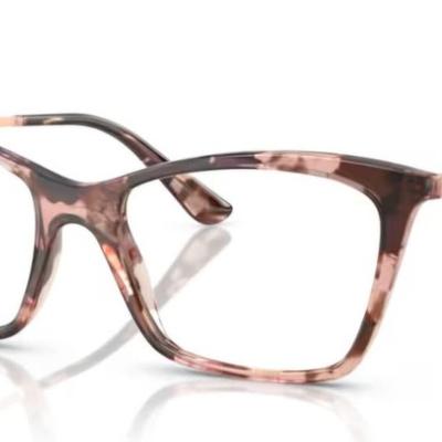 Óculos Receituário VOGUE VO 5624 53-17 3199 (Acetato Mesclado Rosê e Marrom/Hastes Metal Dourado)