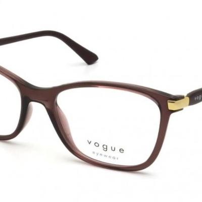 Óculos Receituário VOGUE VO 5378-L 53-17 2981 (Acetato Marrom Translúcido)