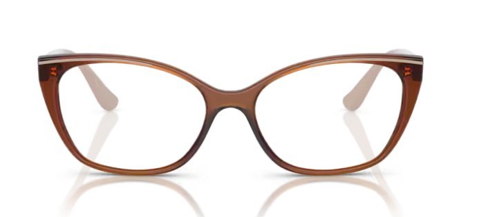 Óculos Receituário VOGUE VO 5590-L 55-16 2949 (Acetato Marrom Escuro Translúcido)