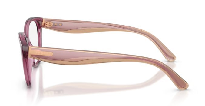 Óculos Receituário VOGUE VO 5712 53-17 3227 (Acetato Roxo Translúcido/Hastes Mescladas Roxo e Caramelo)
