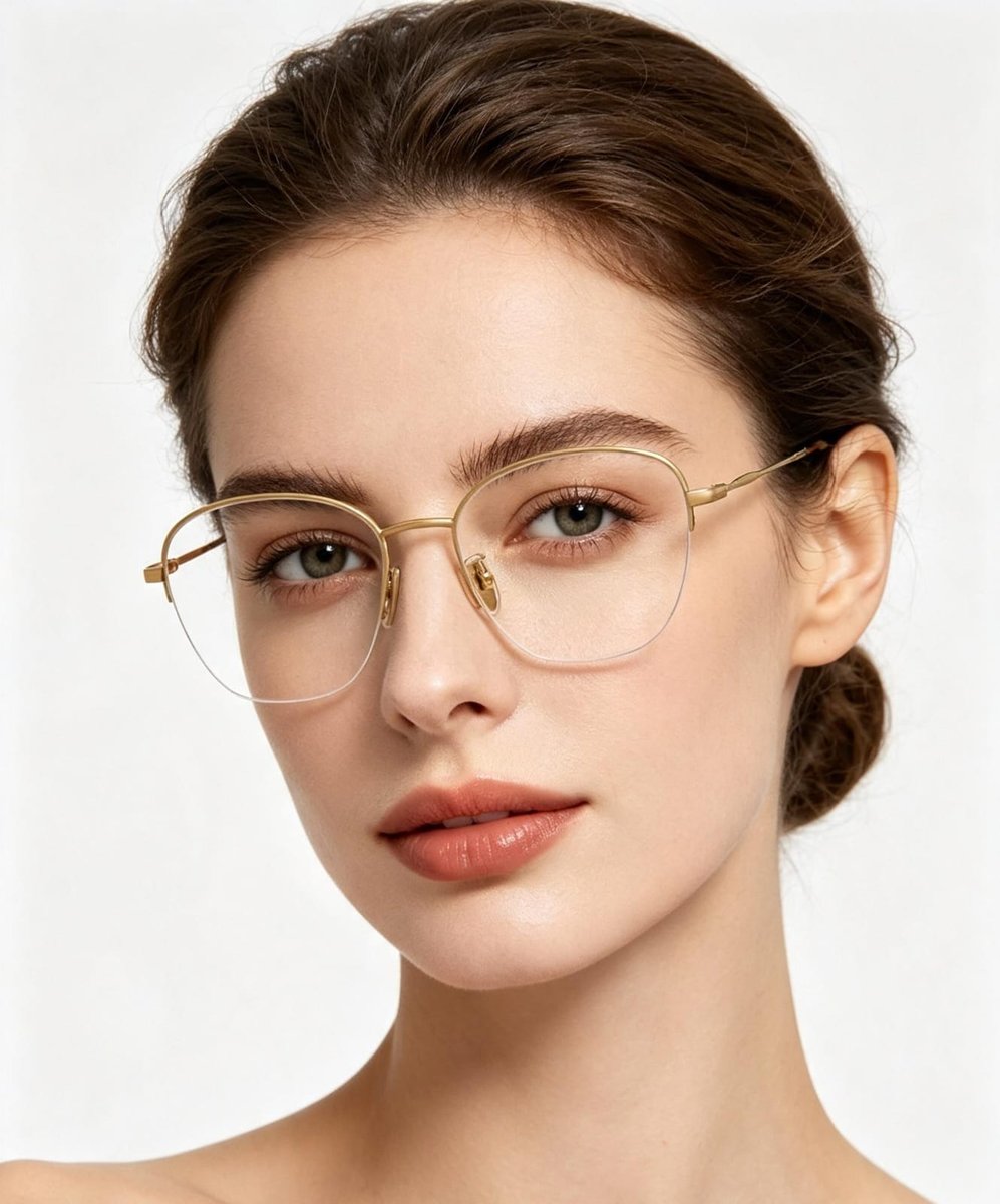 Óculos Receituário VOGUE VO 4357-D 53-18 848 (Metal Fio de Nylon Dourado) 5152 (Metal Fio de Nylon Ouro Rosê) - 