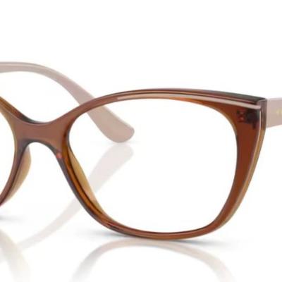 Óculos Receituário VOGUE VO 5590-L 55-16 2949 (Acetato Marrom Escuro Translúcido)